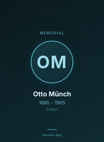 Memorial portrait of Otto Münch