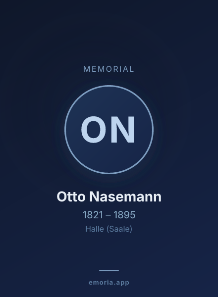 Memorial portrait of Otto Nasemann
