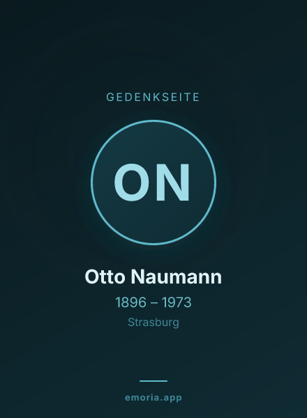 Gedenkportrait von Otto Naumann