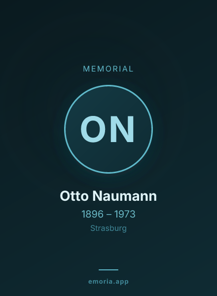 Memorial portrait of Otto Naumann