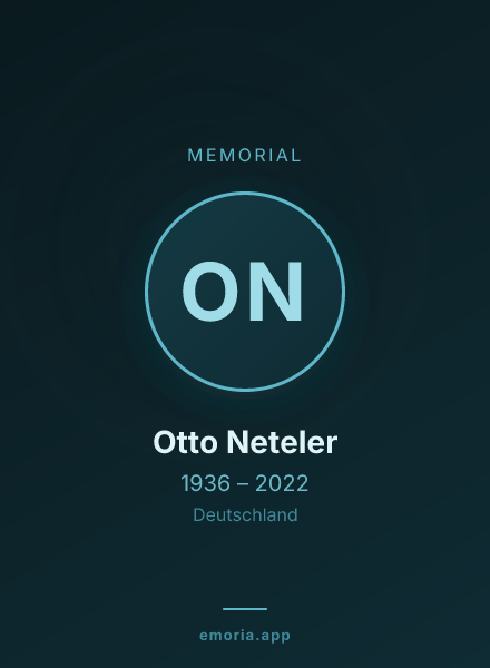Memorial portrait of Otto Neteler