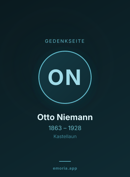 Gedenkportrait von Otto Niemann