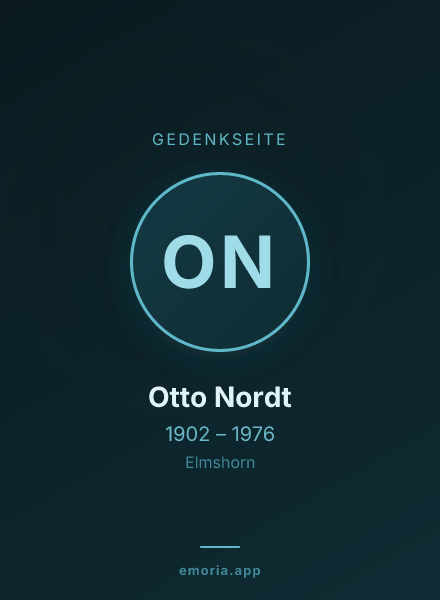Gedenkportrait von Otto Nordt
