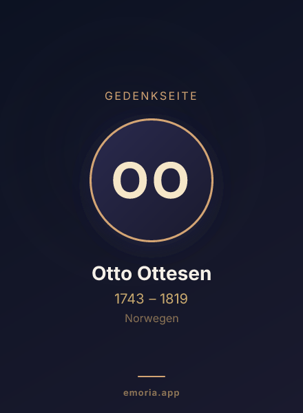 Gedenkportrait von Otto Ottesen