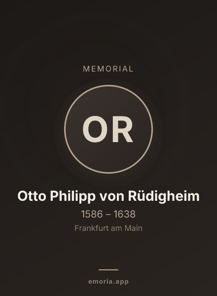 Memorial portrait of Otto Philipp von Rüdigheim