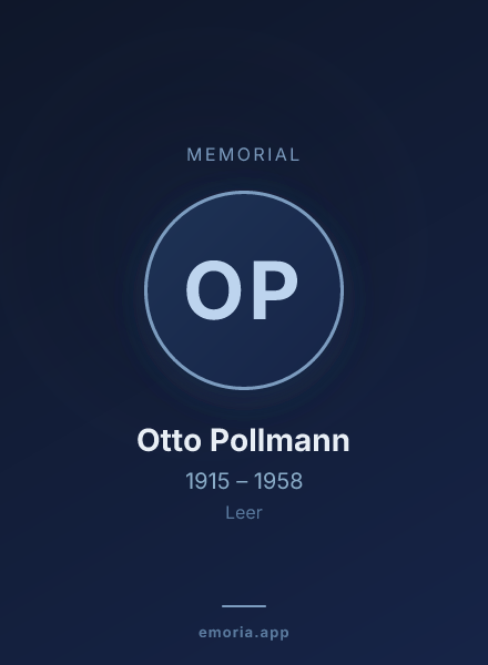 Memorial portrait of Otto Pollmann