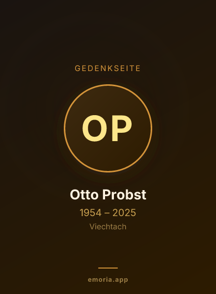 Gedenkportrait von Otto Probst