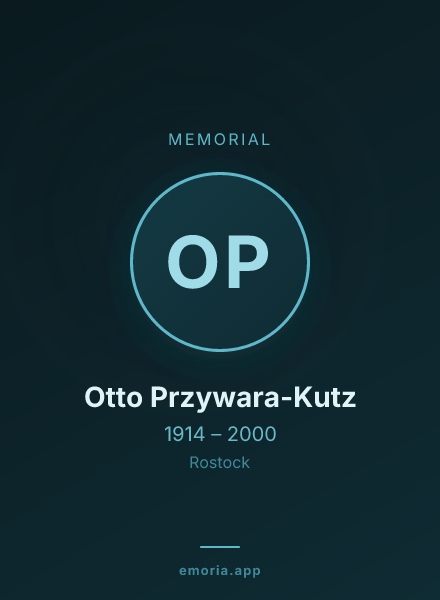Memorial portrait of Otto Przywara-Kutz