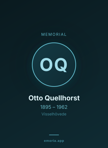 Memorial portrait of Otto Quellhorst