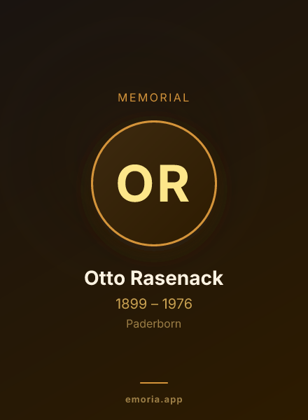 Memorial portrait of Otto Rasenack