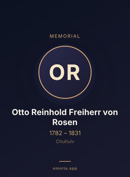 Memorial portrait of Otto Reinhold Freiherr von Rosen