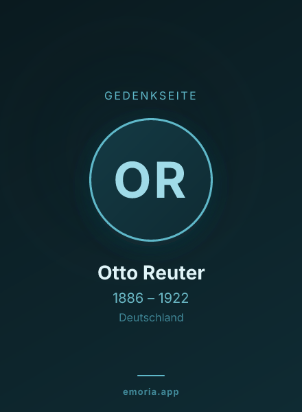 Gedenkportrait von Otto Reuter