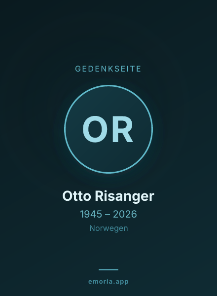 Gedenkportrait von Otto Risanger