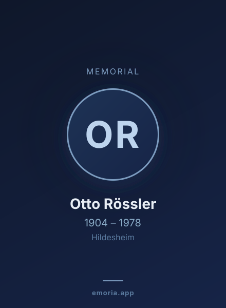 Memorial portrait of Otto Rössler