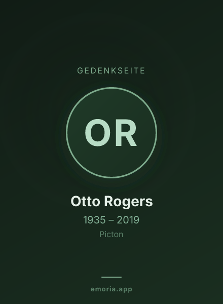 Gedenkportrait von Otto Rogers