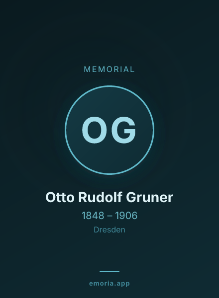 Memorial portrait of Otto Rudolf Gruner