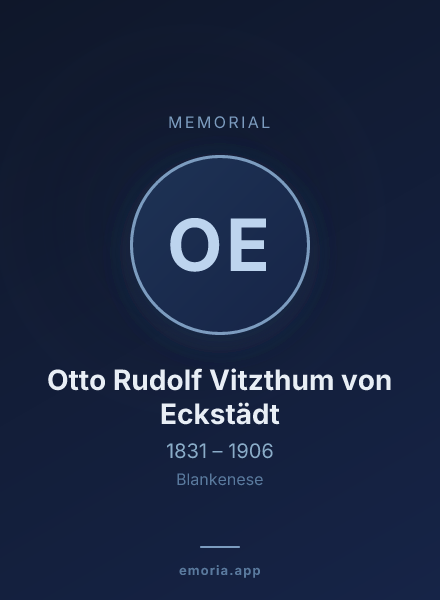 Memorial portrait of Otto Rudolf Vitzthum von Eckstädt