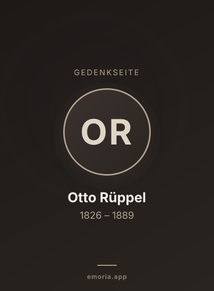 Gedenkportrait von Otto Rüppel