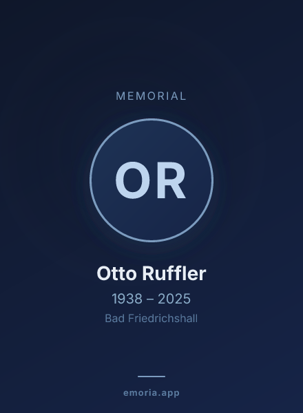 Memorial portrait of Otto Ruffler