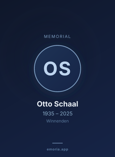 Memorial portrait of Otto Schaal