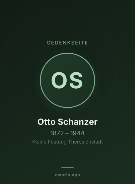 Gedenkportrait von Otto Schanzer