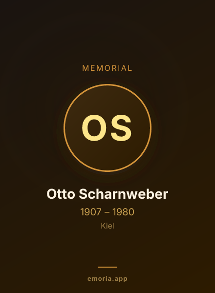 Memorial portrait of Otto Scharnweber