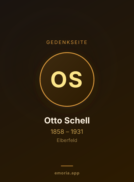 Gedenkportrait von Otto Schell