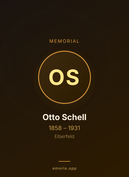 Memorial portrait of Otto Schell