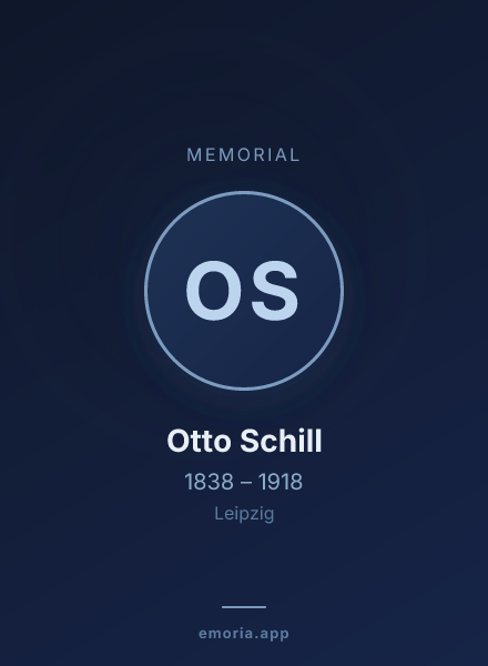 Memorial portrait of Otto Schill