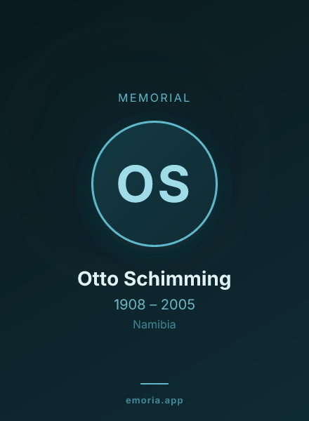 Memorial portrait of Otto Schimming