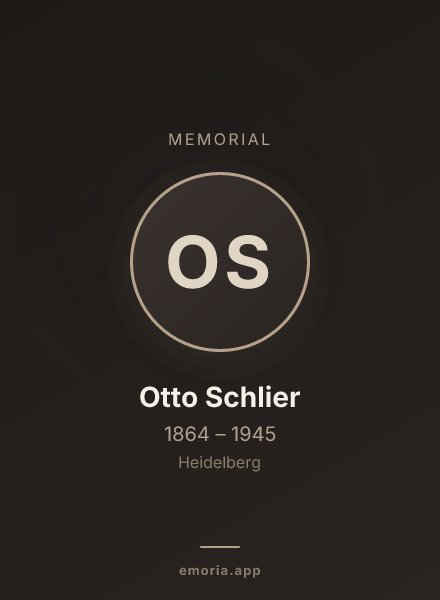 Memorial portrait of Otto Schlier