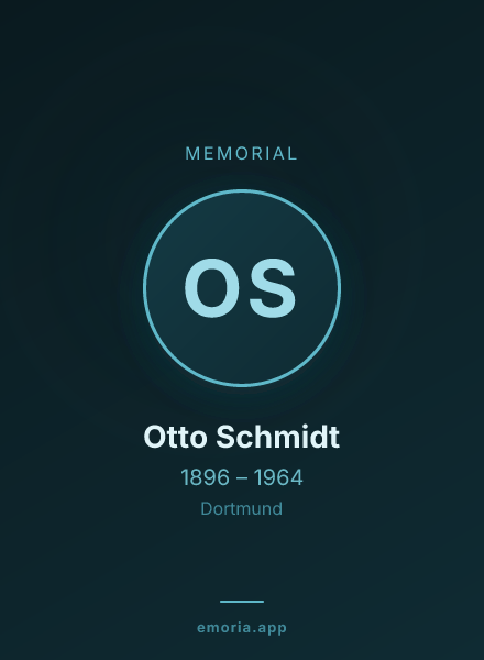 Memorial portrait of Otto Schmidt
