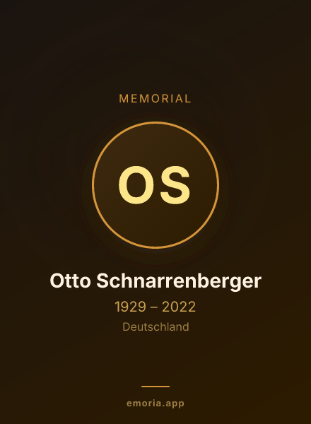 Memorial portrait of Otto Schnarrenberger