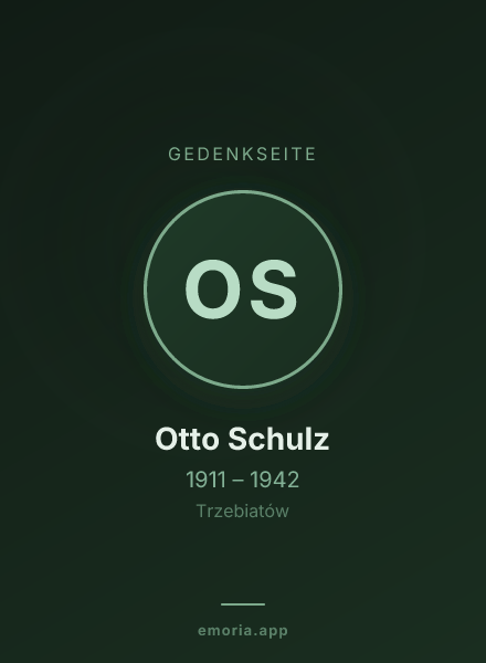 Gedenkportrait von Otto Schulz