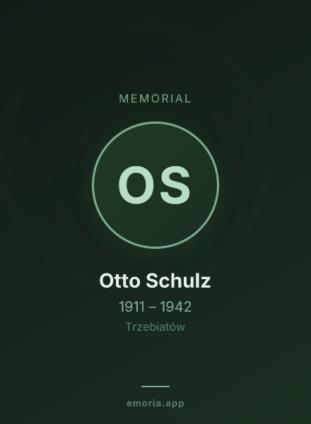Memorial portrait of Otto Schulz