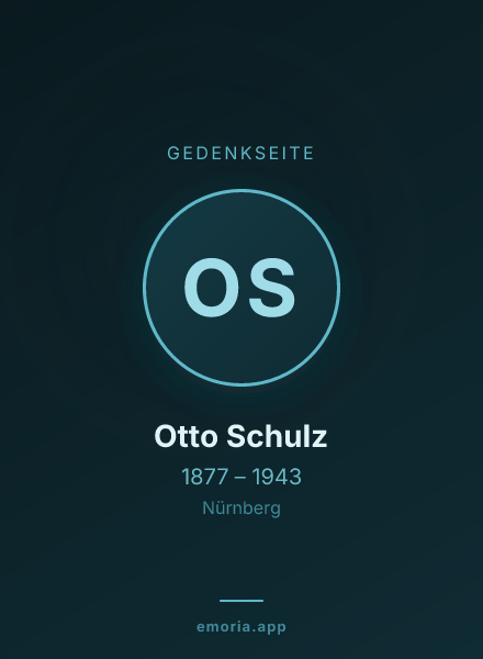 Gedenkportrait von Otto Schulz