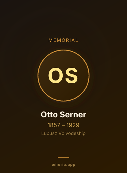 Memorial portrait of Otto Serner