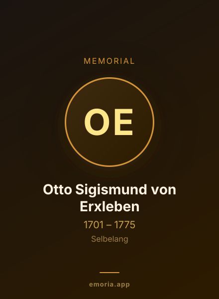 Memorial portrait of Otto Sigismund von Erxleben