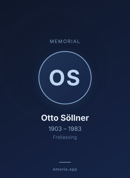 Memorial portrait of Otto Söllner