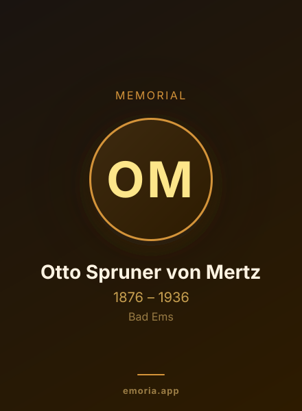Memorial portrait of Otto Spruner von Mertz