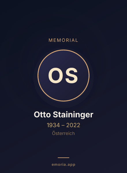 Memorial portrait of Otto Staininger