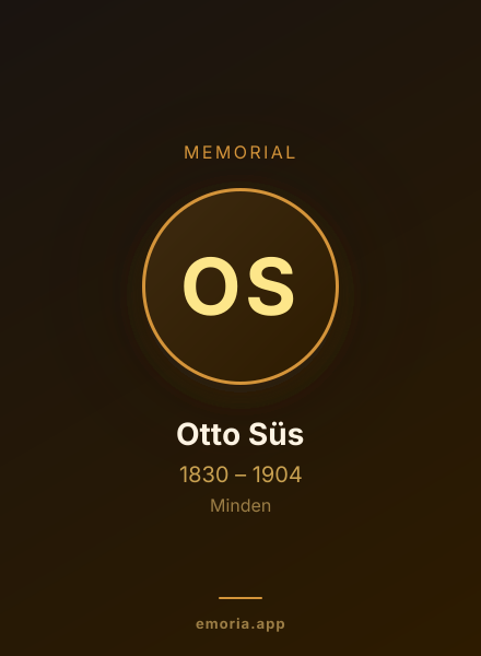 Memorial portrait of Otto Süs