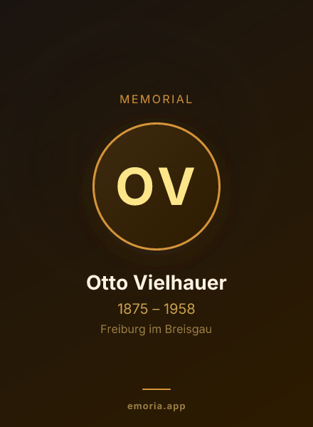 Memorial portrait of Otto Vielhauer