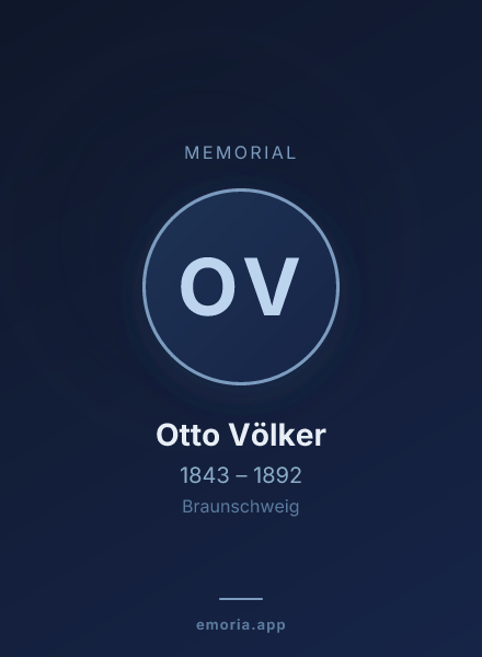 Memorial portrait of Otto Völker
