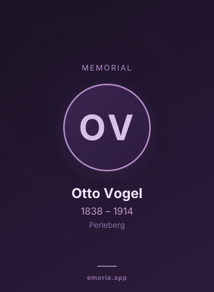 Memorial portrait of Otto Vogel