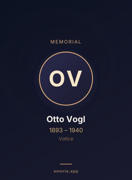 Memorial portrait of Otto Vogl