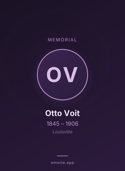 Memorial portrait of Otto Voit