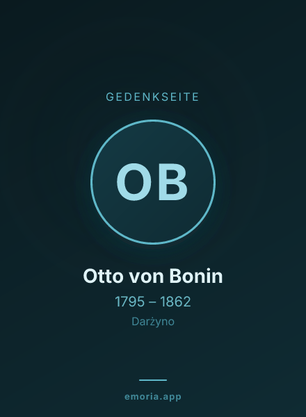 Gedenkportrait von Otto von Bonin