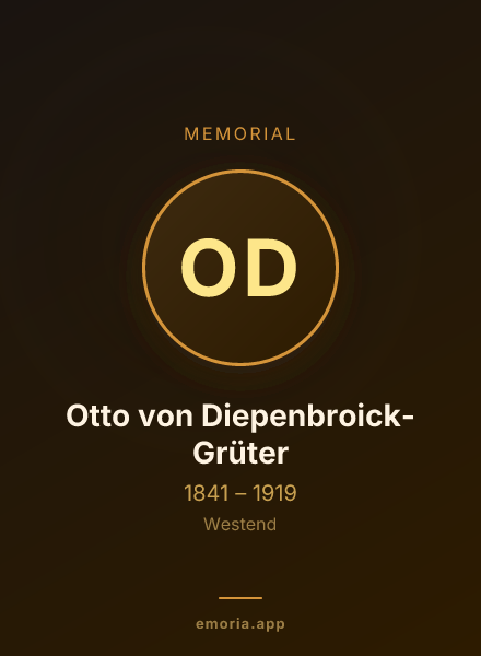 Memorial portrait of Otto von Diepenbroick-Grüter
