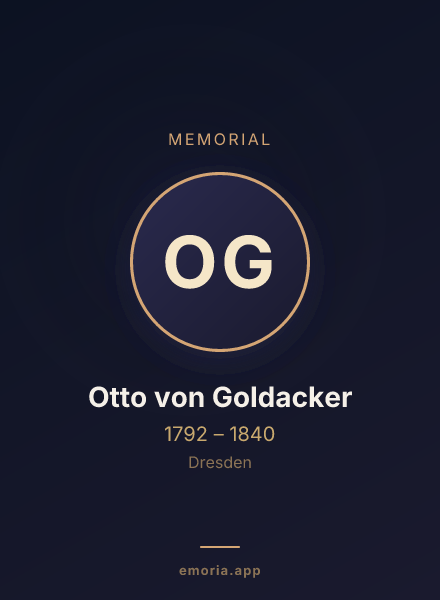 Memorial portrait of Otto von Goldacker